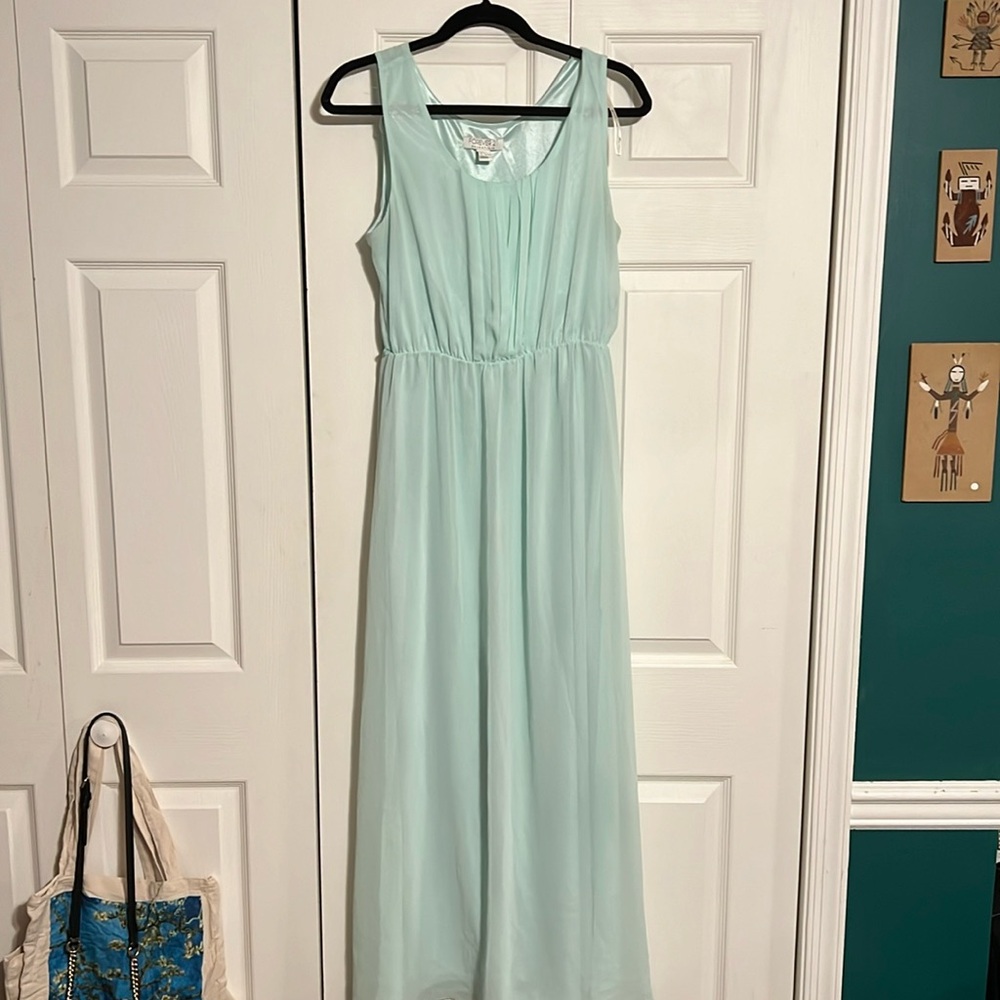 mint maxi dress